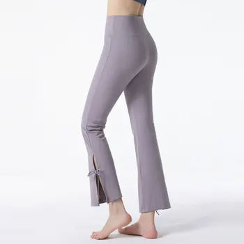 Lulu | ® Athletica / Модные женские свободные капри для йоги с широкими ножками, высококачественные тренировочные брюки для фитнеса и бега  4